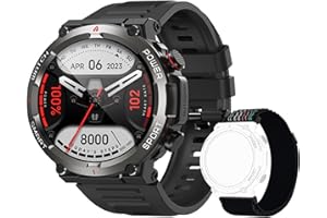 Blackview Zegarek fitness 1,39 cala dla mężczyzn i kobiet z nasyceniem krwi i monitorowaniem snu, 100 trybów sportowych, wodoszczelność IP68 (dostępny dla systemów iOS i Android).