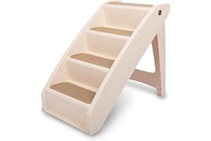 PetSafe - Escaliers pour Animaux de Compagnie Pliables PetSafe Solvit PupStep Plus, 4 Marches pour Chien/Chat