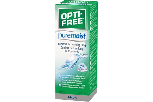 Opti-Free 10112547 PureMoist Solution Multifonctions de Décontamination en Flacon