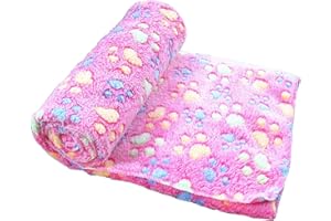 Gossipboy Motif Pattes Couverture Coussin pour Animal de Compagnie Petit Chien Chat Lit Doux Chaud Dormir Tapis de Chiot Chaton Couverture Douce Doggy Chaud Coussin de lit Couette