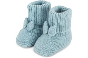 Loyfoky Baby Booties Newborn Babe First Walkers Knit Boots Warm Knit Crib Shoes Crochet Soft Infant Sock for Boy Girl