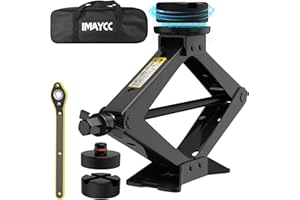 ‎IMAYCC IMAYCC 2.5T Wagenheber, Universelle Scherenwagenheber für Auto mit Gummiauflage,Tragbarer Wagenheber mit Radmutternschlüssel,Wartung und Reparatur Auto-Notfallset für SUV MPV Tesla