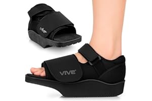 Vive Offloading Post-Op Shoe - Forefront Wedge Boot for Broken Toe Injury - Non Weight Bearing Medical Recovery for Foot Surgery (Large)