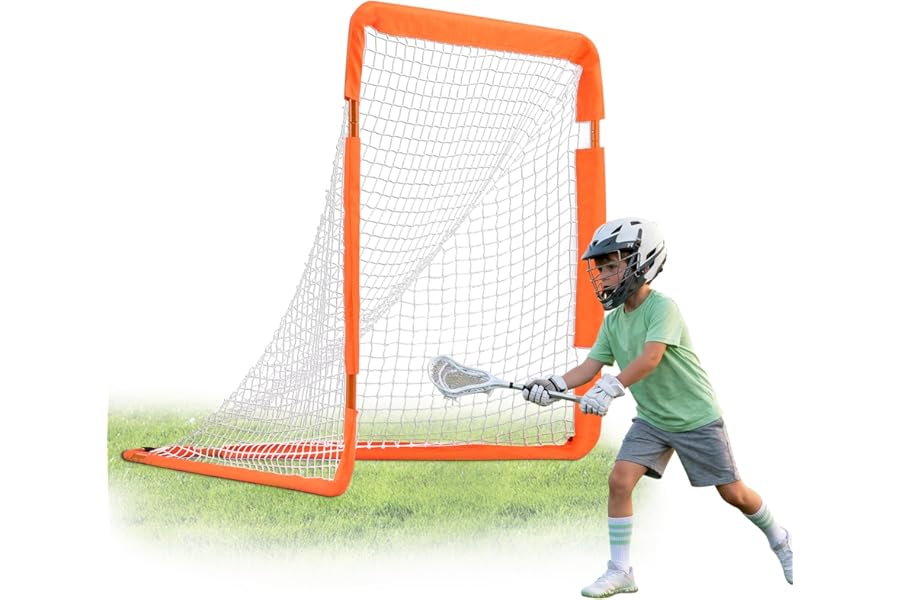 VEVOR Portable Lacrosse Goal - Complete Training Accessory Set with Extended Coverage for Youth and Adults