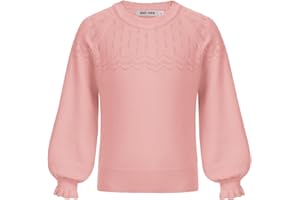 GRACE KARIN Mädchen Pullover Langarm Rundhalsausschnitt lässiger Pullover