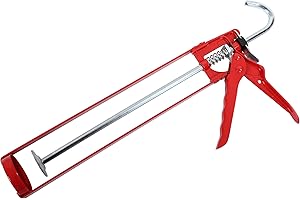 ProDec MG11ES Extra-Strong Caulking Gun, Red, 400 ml