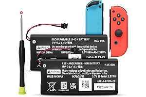 hac-006 batteri set med 2 680 mAh batterier för Joy-Con L/R vänster och höger Switch HAC-015