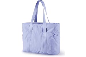 bagsmart Sac Fourre Tout pour Tapis de Yoga,Grand Sac a Main Femme,Sac Cabas Femme pour Shopping,Gym,Sport,Voyage