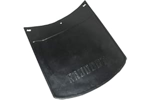 AEspares Guardabarros delantero y trasero de goma negro para motocicleta Rajdoot