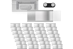 EFUTURETIME 30 x Placa Identificativas Magnéticas de Aluminio 72mm x 31mm con Alfiler y Clip de Bolsillo, Portanombre para Trabajo, Exposición, Restaurante, Escuela