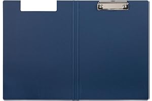 MAUL portapapeles con carpeta A4 MAULbalance | Clipboard de cartón en formato A4 | Portapapeles para colgar | Moderno carpeta de conferencias para guardar papel | Azul