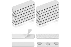 YUXIANLB 12 Paar Verdunkelungsrollos Clips kleine magnetische Vorhangclips Namensschildhalter Selbstklebende Fensterbehandlungs-Hardware Badge-Pin Zubehör für Verdunkelungsrollos Badge-Pin-Halter