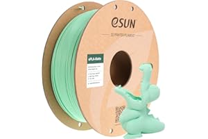 eSUN Modernizacji Filament do drukarki 3D Matowy PLA, Matowy Filament PLA 1.75mm, Dokładność wymiarowa +/- 0.02mm, Szpula 1KG (2.2 LBS) Filament do drukarek 3D,Matowy Miętowy Zielony