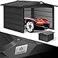 KESSER® Mähroboter Garage mit Satteldach Dach Carport Überdachung für Mähroboter Rasenmäher Rasenroboter Automower…