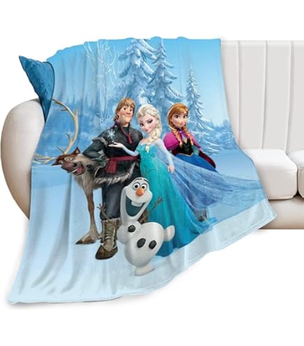 Coperta Bambini FROZEN 100x140cm - Morbida Coperta In Pile, Licenza Ufficiale - Foto 7