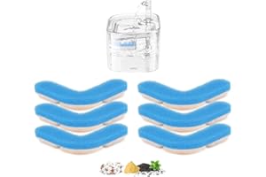 Cat Water Fountain Filter Replacement Upgrade Cat Fountain Filter L-shaped Washable Animal Water Fountain Filters with 4 Filtration System for HAPUP Kitty Spout Cat Fountain Square 2.2L