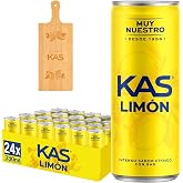 KAS Lemon Soda with Lemon Juice, 330 ml Cans, Pack of 24 (7.92 L), Includes Gift Chart