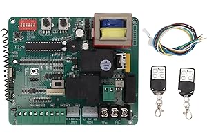 NOENNULL Elektryczna płyta sterująca do drzwi, brama przesuwna, wskaźnik LED, elektryczna płyta silnika z pilotem zdalnego sterowania, 220 V