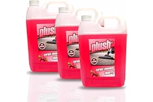 TRADE CHEMICALS Carpet Cleaner Shampoo & Odour Deodoriser (inc Pet) Plush 5L x3 (Cherry)