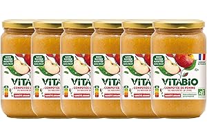 VITABIO - Purée de Pomme Ariane - 700g - BIO - Lot de 6