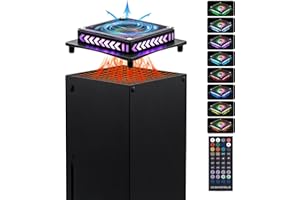 Mcbazel Cooling Fan For Xbox Series X Console, Xbox Series X Cooling Fan with RGB Lighting for Xbox X With 8 Colors Music Sync,3 Control Methods