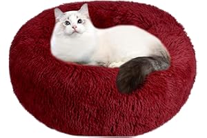 WUUDI Legowisko dla psa, legowisko dla kota, legowisko dla zwierząt domowych, okrągłe pluszowe legowisko dla kota, przenośne ciepłe miękkie i wygodne legowisko dla psów, legowisko dla kotów i psów,