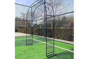 ARTSIM Arche de Jardin Grande Arceau de Jardin Support pour Plantes Grimpantes Arceau à Rosiers vignes pergola Fer forgé Large 140cm 180cm 220cm 340cm 300cm (Color : Noir, Size : 340cm x 230cm)