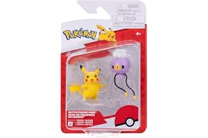 Pokémon Battle Figure 2-pak PKW4531 - Pikachu & Drifloon - Official Pokemon Toy for Kids 4+