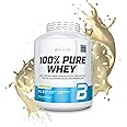 BioTechUSA 100% Pure Whey | Protein Powder with BCAA and Glutamine | Gluten-Free, Palm Oil Free | 21g Protein per Serving, 2.27 kg, Milk Rice