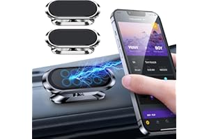 UNNDERWISS 2 pièces support telephone voiture magnetique Peut être ajusté et tourné à 360 degrés Aimant telephone voiture Convient au support de téléphone de voiture sur le tableau de bord accessoire voiture.