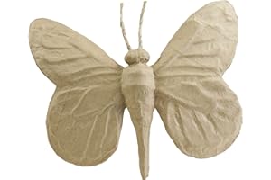Décopatch - Ref SA183O - Butterfly - Papier Maché Object to Decorate - 22 x 25 x 4cm - Decorate with Décopatch Papers & PaperPatch Glue, Glitter, Paints