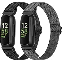 SHIJZWD Nylon Armband Kompatibel mit Fitbit Inspire 3/Inspire 2/Inspire/Inspire HR/Ace 3/Ace 2, Elastisches Verstellbares Ers