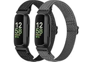 SHIJZWD Cinturino compatibile con Fitbit Inspire 3/Fitbit Inspire 2/Fitbit Inspire/Fitbit Inspire HR/Fitbit Ace 3/Fitbit Ace 2, regolabile elastico in nylon cinturino di ricambio per Fitbit Inspire 3
