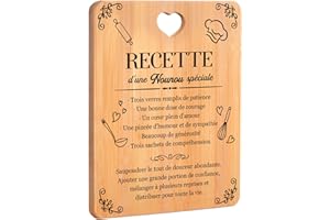 APJIELOP Cadeau Nounou - Planche à Découper en Bambou, Cadeau Nounou Noël, Idee Cadeau Nounou Original, Cadeau Future Nounou pour Anniversaire, Cadeau Merci Nounou