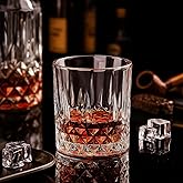 Whiskey Glass Set - Whisky Glasses - Crystal Clear Tumb...