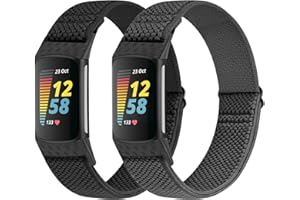 WNIPH Kompatibel mit Fitbit Charge 5 Armband,Elastisches Nylon Verstellbar Dehnbar Stoff Ersatzarmband für Fitbit Charge 5 Uhrenarmbänder Damen Herren