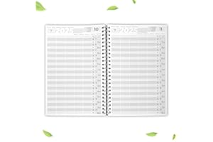 KOCHDIALOG Terminarz 2025, format A4, salon fryzjerski, dziennik zamówień dla 1-5 pracowników, 30 minut, terminarz gabinetowy, planer fryzjerski, terminarz fryzjerski, terminarz