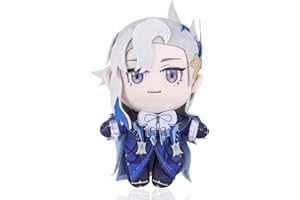 UTIEHD Genshin Impact Charakter Plüschpuppe, Plüschtier Stoffpuppe, Kostüm-Plüschrequisiten für Fans（Neuvillette）