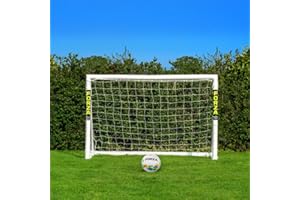 FORZA 1.8 m x 1.2 m But de Football en PVC | Cage, Filet et Poteaux Résistants aux Intempéries | Sac de Transport, Mur de tir et Ballon de Football en Option