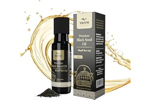 Yaffa Premium Palestinian Black Seed Oil 100ml - 100% Pure, NON-GMO, Virgin, Cold-Pressed, Unfiltered, Vegan and Unrefined Nigella Sativa Oil - Product of Palestine