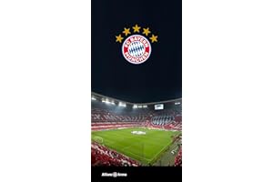 FC Bayern München Telo da bagno - Allianz Arena 75 x 150 cm, 100% cotone - Mia san Mia Mia San Mia, maestro del record, Calcio - Telo mare per veri appassionati di FCB, articolo ideale per la piscina