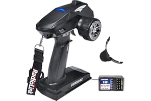 ATA HOBBY DUMBORC X4 Transmisor y receptor de radio RC de 4 canales de 2,4 GHz, X6F con función de alarma a prueba de fallos y bajo voltaje, modo mixto para vehículo Rc, coche, barco, modelo de tanque de