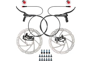 JFOYH Zoom HB876E Freins à Disque hydrauliques pour e-Bike – Système de Coupure Moteur 2/3-broches, étriers 4 Pistons, leviers pré-remplis, rotors 160 mm, kit prêt à Installer