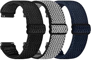 Janpso Correas de 20mm compatible con Amazfit GTS/GTS 2(2Mini)/GTS 3/GTS 4 Mini/Active/Active 2, Bip 3/3 Pro, Bip S Lite/Bip U Pro, pulsera deportiva de nailon elástico suave para mujeres y hombres