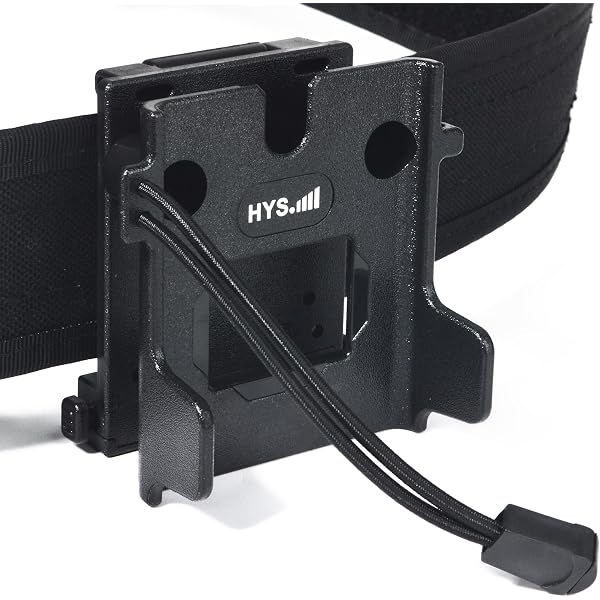 HYS Soporte Para Walkie Talkie Para Cinturón De 25-58mm: Clip De Radio Resistente Con Liberación Rápida Y Almohadillas Antivibración Para Trabajo Y Exterior