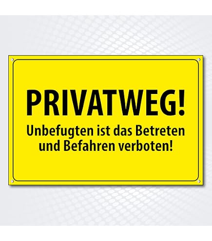 Kleberio 'Betreten Verboten' Schild – 30x20 Cm, Kunststoff, Für Privatgrundstück & Firmengelände