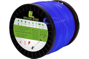 Viabrico Grass Strimmer Line Wire Cord, 200m x 1.6mm Heavy Duty Strimmer Wire, Nylon String Wire for Grass Strimmer Electric
