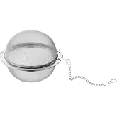 WMF Gourmet 2" Tea Strainer, Tea Ball with Chain, Tea Infuser, Polished Cromargan Stainless Steel, Dishwasher Safe