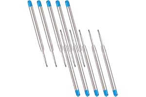 CICIING 10 Recambios de Bolígrafo Metálico de Gran Capacidad - Formato G2, Compatibles Con Parker - Color de Escritura Azul