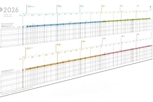 ‎WEEKVIEW weekview Urlaubs- und Projektplaner 2026 abwischbar – Großer Dienst- und Personalplaner für bis zu 10 Mitarbeiter | Jahresübersicht mit Feiertagen, Ferien & Stickern | bescheibbar